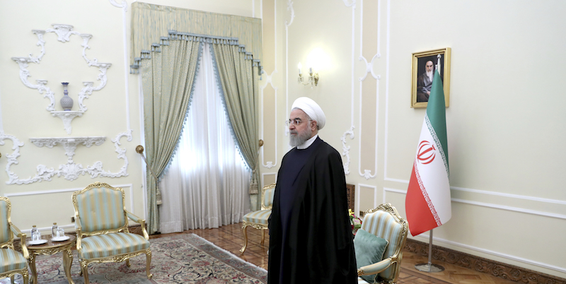 Il presidente iraniano Hassan Rouhani
(AP Photo/Ebrahim Noroozi)