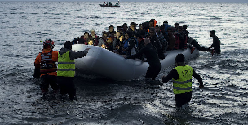 Migranti sbarcati a Lesbo (Alexander Koerner/Getty Images)
