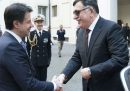 Il primo ministro libico Fayez al Serraj si è incontrato a Roma con Giuseppe Conte