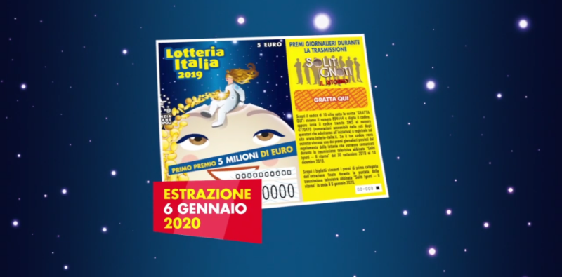 I biglietti vincenti della Lotteria Italia