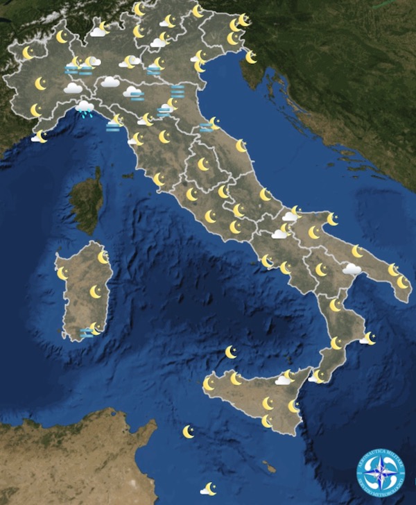 Le previsioni meteo per lunedì 6 gennaio Il Post