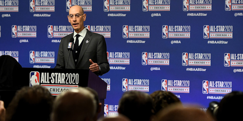 Adam Silver. (Stacy Revere/Getty Images)