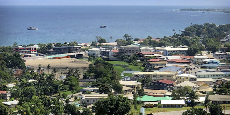 Honiara, la capitale delle isole Salomone (AP Photo/Mark Schiefelbein)