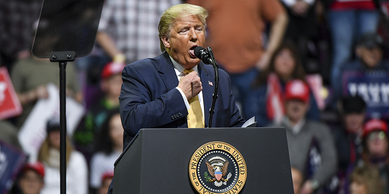 Donald Trump, Colorado Springs, 20 febbraio 2020 (Michael Ciaglo/Getty Images)