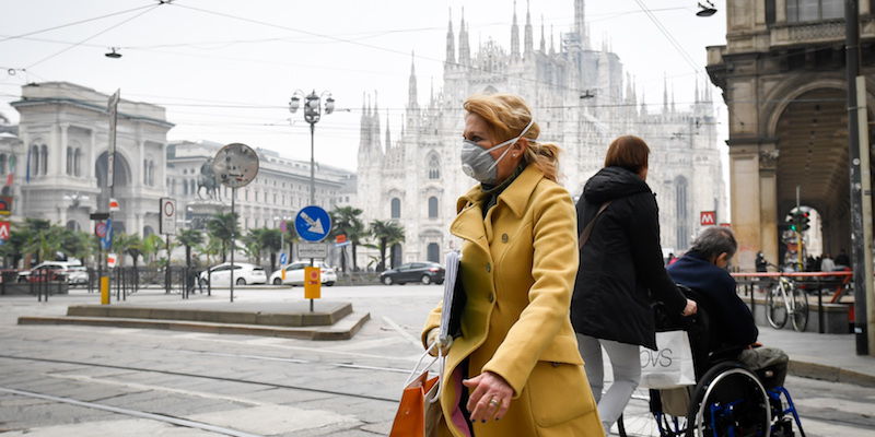 Milano, 25 febbraio 2020 (Claudio Furlan - LaPresse)