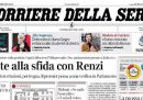Le prime pagine di oggi