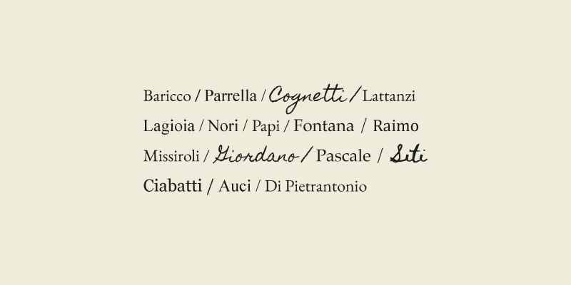 I font preferiti dagli scrittori italiani
