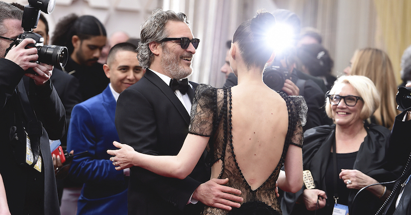 Joaquin Phoenix e Rooney Mara 
(Jordan Strauss/Invision/AP/LaPresse)