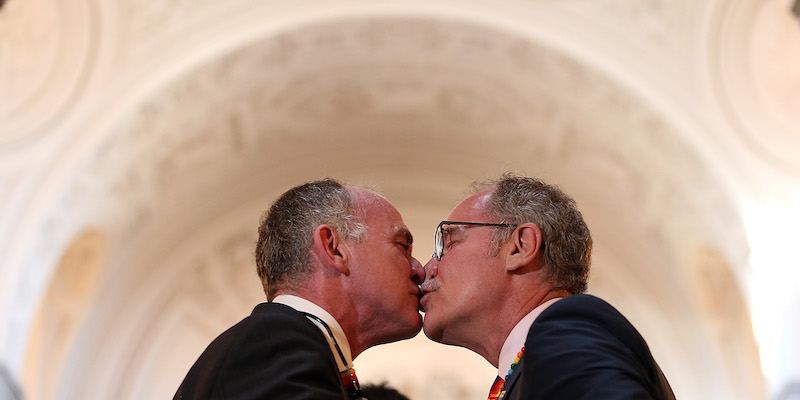 Un matrimonio a San Francisco (Justin Sullivan/Getty Images)