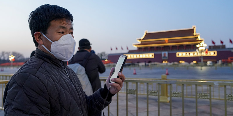 Pechino, 16 marzo 2020 (Lintao Zhang/Getty Images)