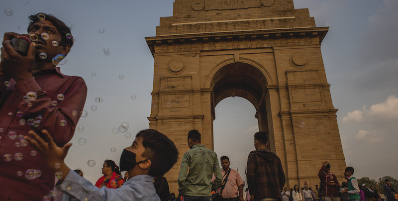 La Porta dell'India a Delhi il 16 marzo. (Yawar Nazir/Getty Images)