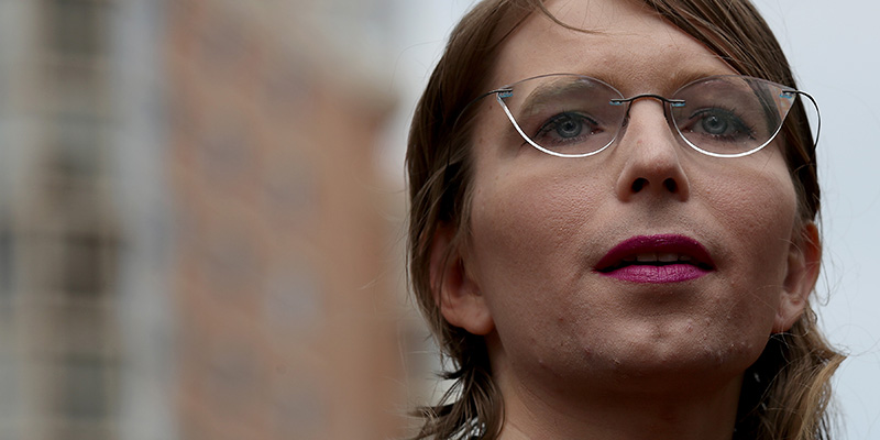Chelsea Manning in Virginia, 16 maggio 2019 (Win McNamee/Getty Images)