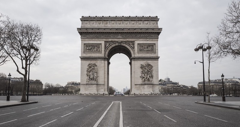 L'Arco di Trionfo, Parigi, 17 marzo
(Adrien Vautier/Le Pictorium Agency via ZUMA Press/ansa)
