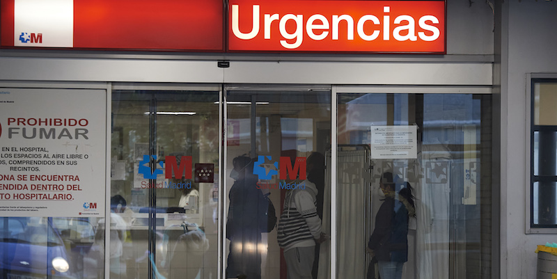 Il Pronto Soccorso di un ospedale di Madrid (Photo by Carlos Alvarez / Getty Images)
