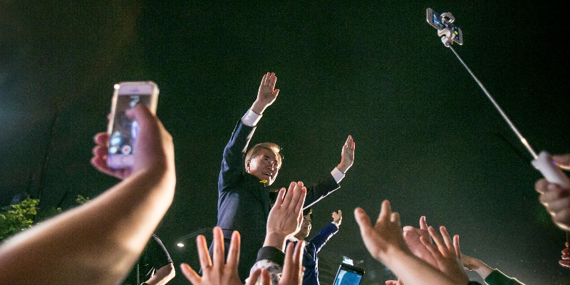 Il presidente della Corea del Sud Moon Jae-in (Jean Chung/Getty Images)