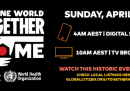 Stasera e stanotte sarà trasmesso in tutto il mondo un grande concerto a distanza, "One World: Together At Home"