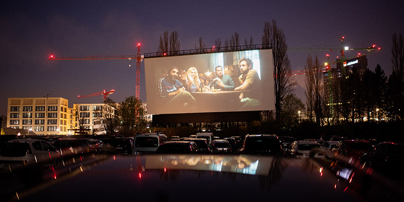 Un drive-in a Kornwestheim, in Germania (Matthias Hangst/Getty Images)