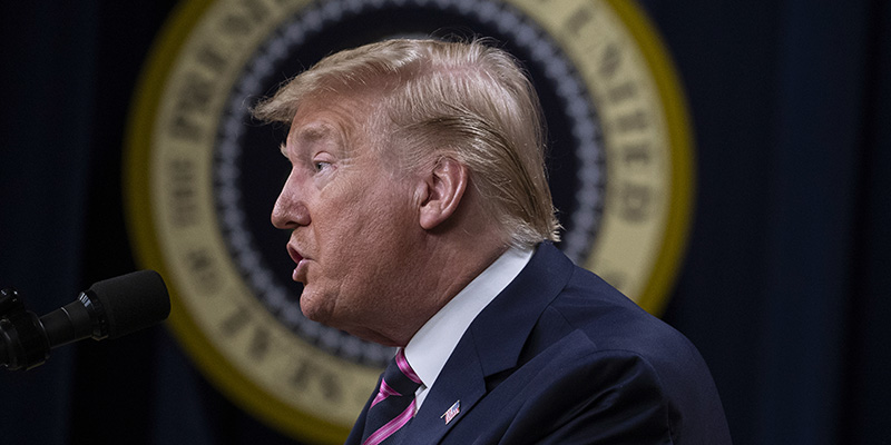Donald Trump, Washington, 12 dicembre 2019 (AP Photo/ Evan Vucci)