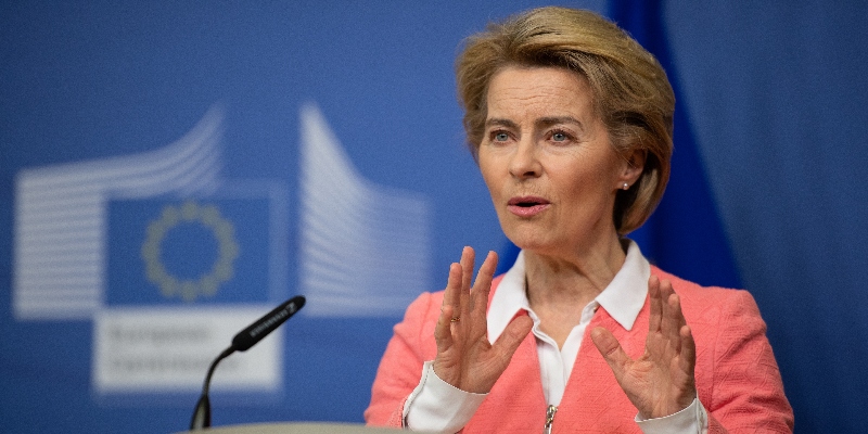 La presidentessa della Commissione europea Ursula von der Leyen ( Leon Neal/Getty Images)