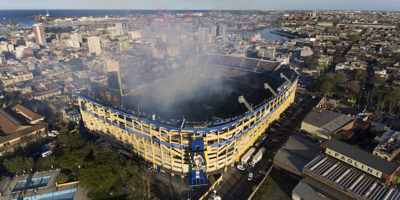 La Bombonera di Buenos Aires prima di un Boca-River il 23 settembre 2018 (Sebastian Rodeiro/Getty Images)