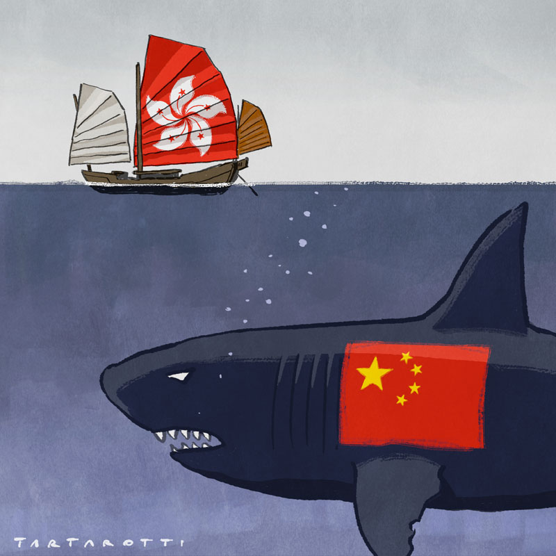 Pessime acque per Hong Kong