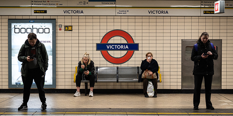 Una stazione della metropolitana di Londra, Regno Unito (Leon Neal/Getty Images)