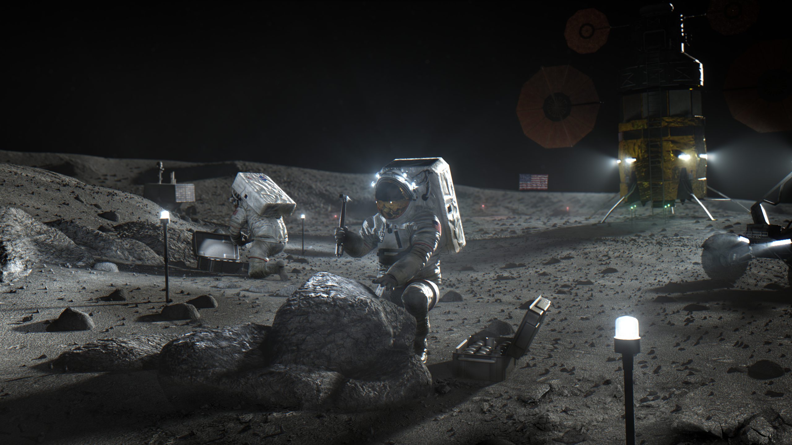La NASA ha messo in competizione SpaceX, Blue Origin e Dynetics per i futuri viaggi sulla Luna