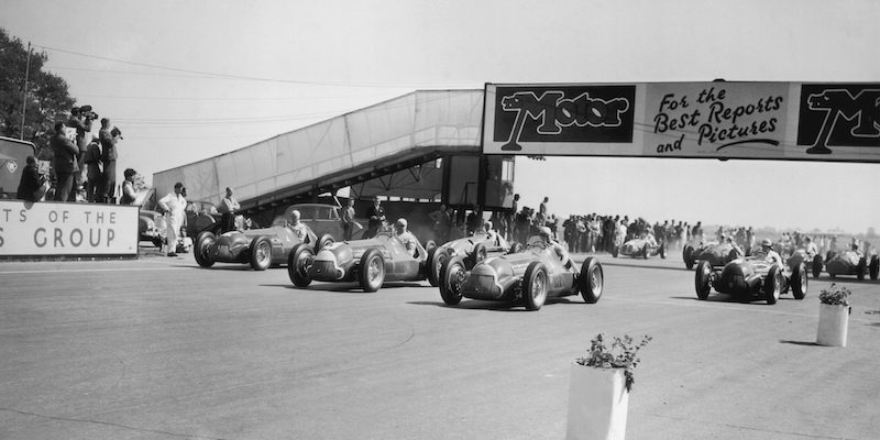 La partenza del Gran Premio di Silverstone del 1950 (Don Price/Fox Photos/Hulton Archive/Getty Images)