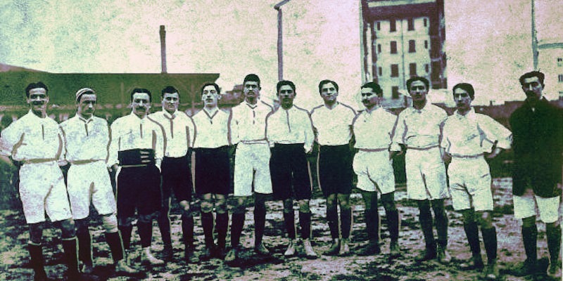 La Nazionale italiana di calcio del 1910