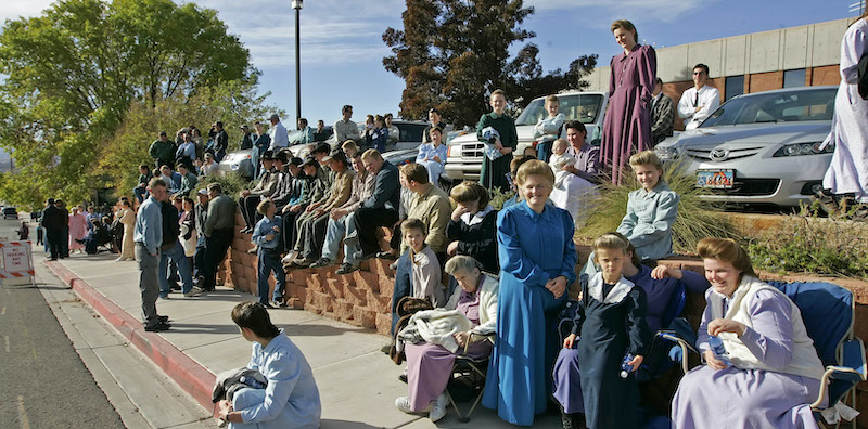 Alcune donne di un setta mormona che pratica la poligamia (George Frey/Getty Images)