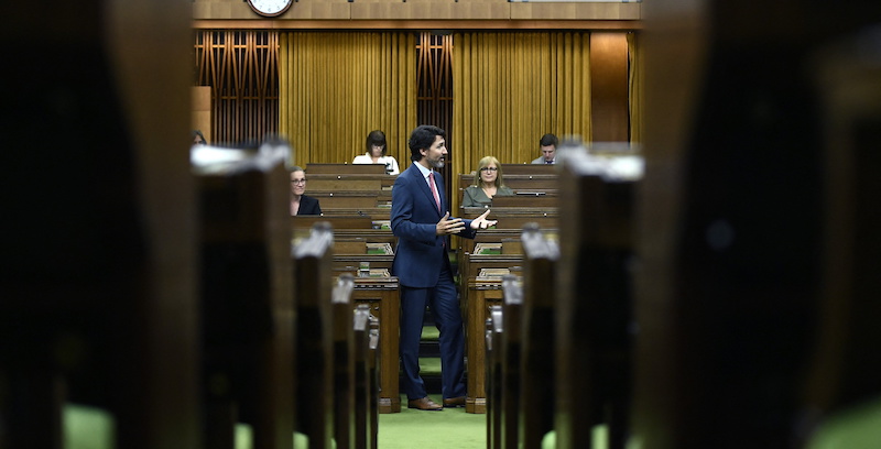 Justin Trudeau al parlamento canadese il 16 giugno. (Justin Tang/CP/ABACAPRESS.COM)