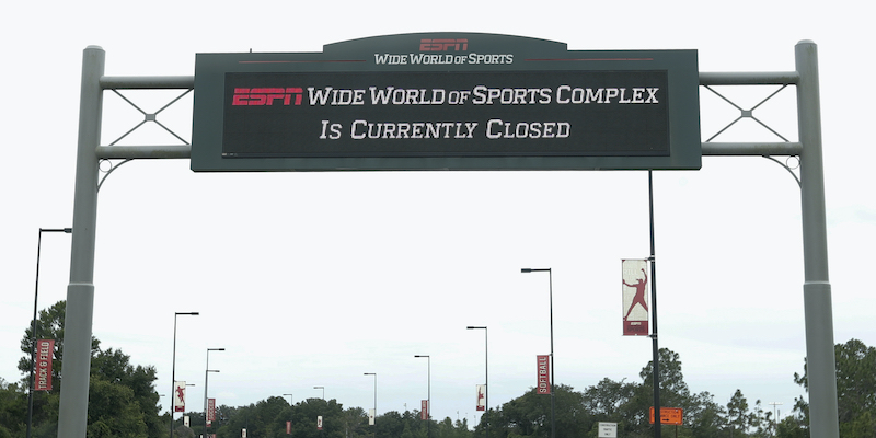 Il centro Wide World of Sports di ESPN a Disney World (AP Photo/John Raoux)
