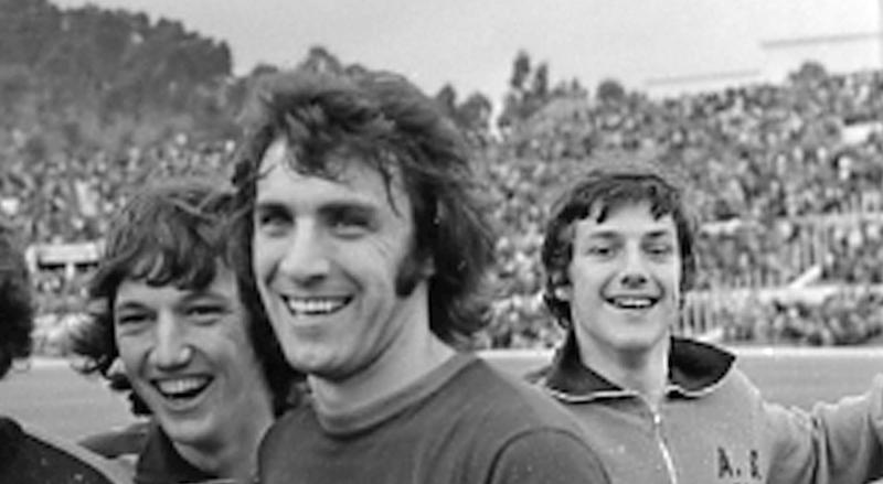 Pierino Prati, secondo da destra, il il 5 maggio 1974 (ANSA)
