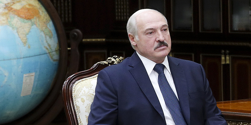 Alexander Lukashenko, Minsk, 1 giugno 2020 (Nikolai Petrov/BelTA Pool Photo via AP, File)
