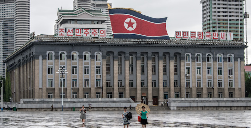 L'Ufficio centrale del Partito dei Lavoratori nordcoreano a Pyongyang (Carl Court/Getty Images)