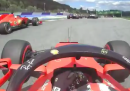 L'incidente tra le due Ferrari al Gran Premio della Stiria di Formula 1