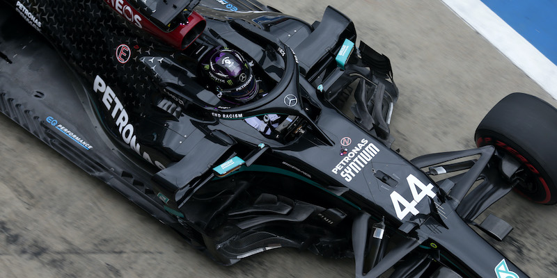 La Mercedes di Lewis Hamilton (Peter Fox/Getty Images)