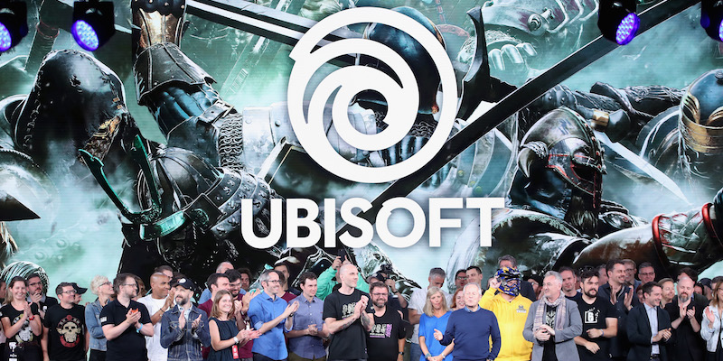 La fine di una presentazione di nuovi prodotti di Ubisoft, all'Orpheum Theater di Los Angeles, l'11 giugno 2018 (Christian Petersen/Getty Images)