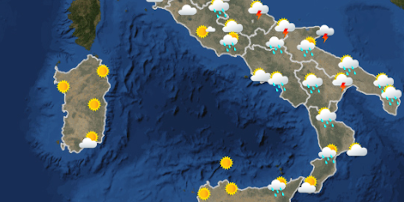 Le previsioni meteo per mercoledì 5 agosto