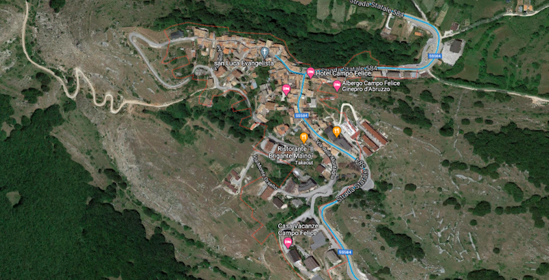 Casamaina vista dall'alto
(Google Maps)