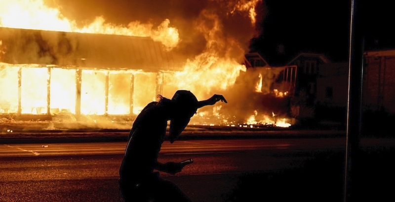 Le proteste a Kenosha, Wisconsin, 24 agosto
(AP Photo/Morry Gash/LaPresse)