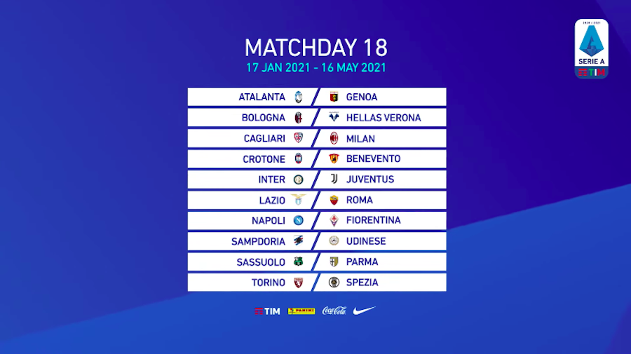 Il calendario della Serie A 2020/2021 - Il Post