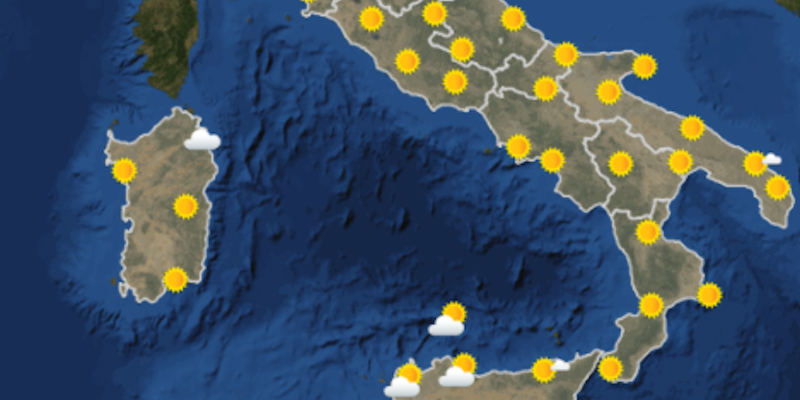 Le previsioni meteo per venerdì 4 settembre
