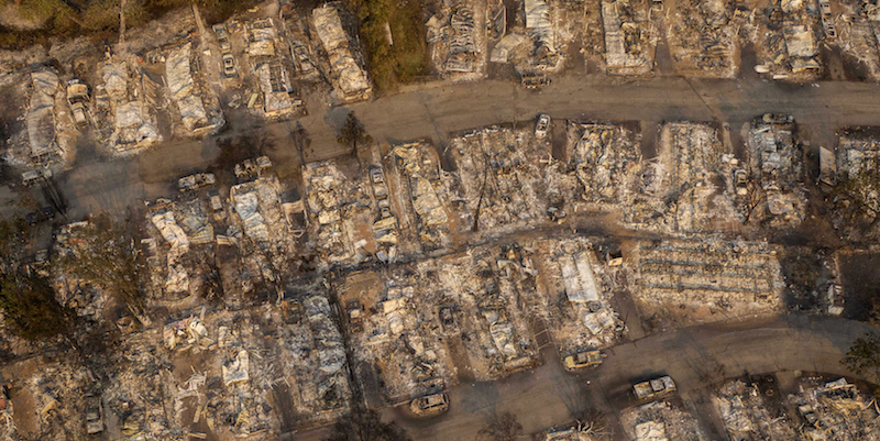 Case distrutte a Phoenix, Oregon, 10 settembre 2020
(David Ryder/Getty Images)