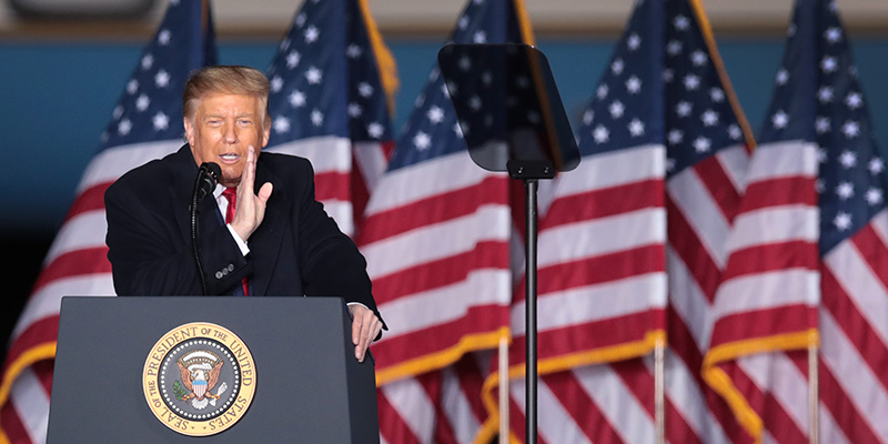 Il presidente degli Stati Uniti, Donald Trump (Scott Olson/Getty Images)