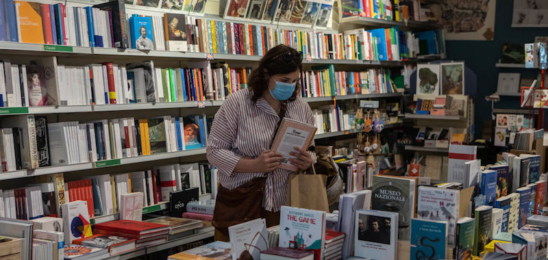 Una libreria a Bergamo, 18 giugno 2020
(Emanuele Cremaschi/Getty Images)