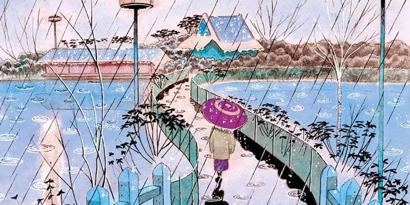 Un particolare della copertina di "Tokyo tutto l'anno" di Laura Imai Messina, illustrata da Igort (Einaudi)