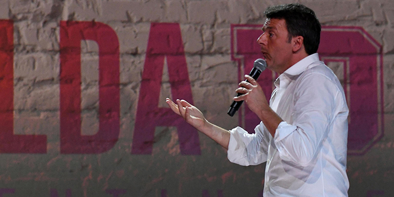 Matteo Renzi alla "Leopolda 10", Firenze, ottobre 2019
(ANSA/CLAUDIO GIOVANNINI)