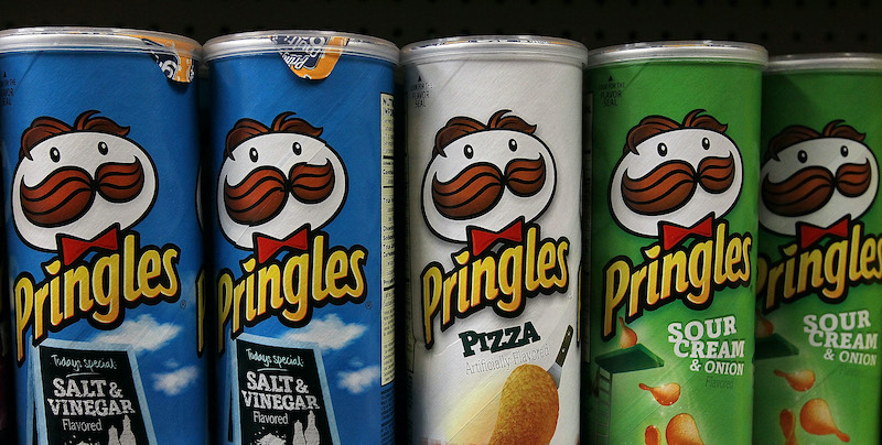 Pringles sta provando a cambiare i suoi tubi