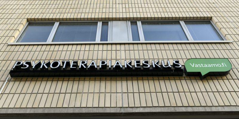 La sede del centro di psicoterapia Vastaamo a Pasila, un quartiere di Helsinki, la capitale della Finlandia. (Heikki Saukkomaa/ Lehtikuva via AP)